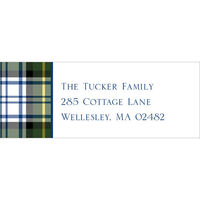 Gordon Plaid Return Address Labels