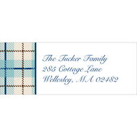 Wallace Plaid Return Address Labels