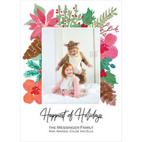 Christmas Branches Vertical Holiday Photo Cards