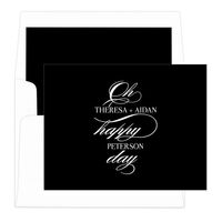 Colorful Oh Happy Day Folded Note Cards