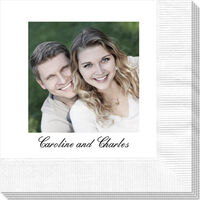 Design Your Own Full Color Wedding Photo Napkins