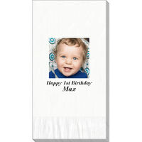 Design Your Own Full Color Kids Birthday Photo Guest Towels