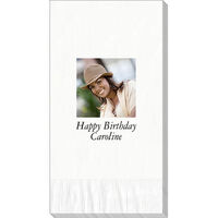 Design Your Own Full Color Birthday Photo Guest Towels