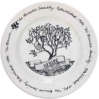 Personalized Family Tree Plate
