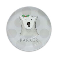 Polar Bear Melamine Snack Plate
