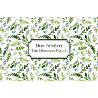 Green Sprigs and Buds Placemats