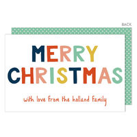 Colorful Christmas Flat Gift Enclosures