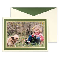 Woodland and Sage Folded  Photo Holiday Cards