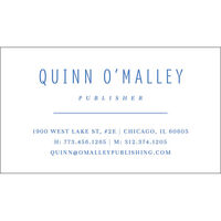 Tailored Business Cards - Raised Ink