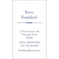 Braddock Letterpress Contact Cards