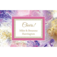 Purple Watercolor Flat Gift Enclosures