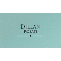 Square Motif Double Sided Shimmer Contact Cards