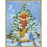 Nativity and Tree Holiday Cards