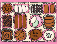 Chocolate Truffle Foldover Note Cards