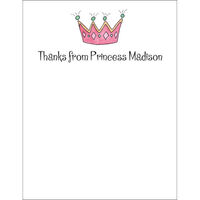 Pink Princess Flat Note Cards