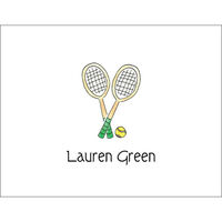 Tennis Pro Foldover Note Cards