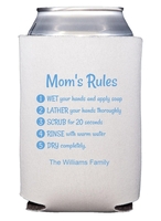 Mom's Rules Wash Your Hands Collapsible Huggers