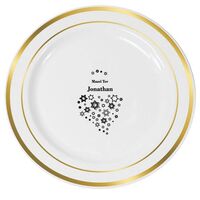 Jewish Star Party Premium Banded Plastic Plates
