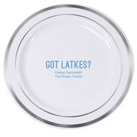 Got Latkes Premium Banded Plastic Plates