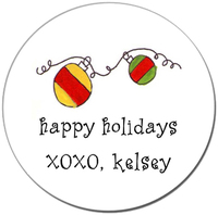 Ornament Round Gift Stickers