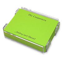 Lime Rectangular Memo Sheets with Acrylic Holder