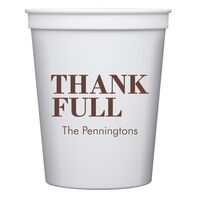 Thank Full Stadium Cups
