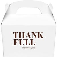 Thank Full Gable Favor Boxes