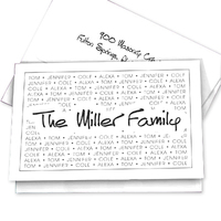Family Pride with Anthony Font Foldover Note Cards