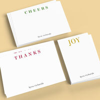 Holiday Joy Flat Note Card Collection