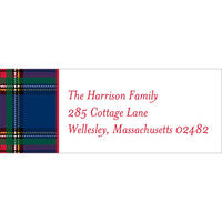 MacBeth Plaid Return Address Labels