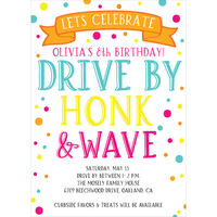 Drive By Honk and Wave Invitations