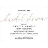 Foil Bridal Shower Invitations