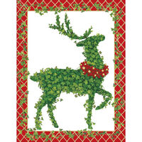 Topiary Stag Holiday Cards