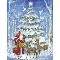 St. Nicholas with Deer Holiday Cards