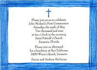 Special Blessings Boy First Communion Invitations