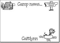 Camp News Note Cards